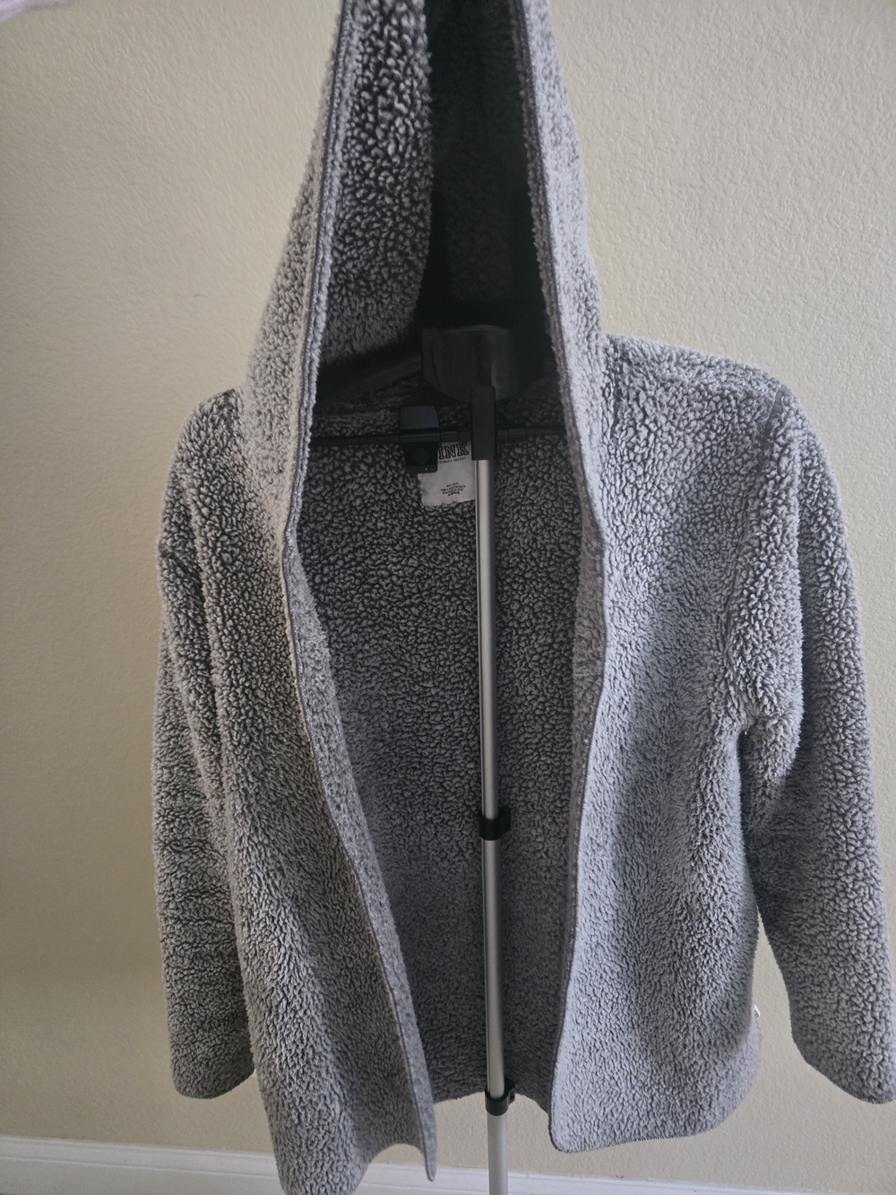 Victoria's Secret Plush Hooded Teddy Jacket - Gray